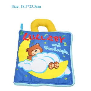 wholesale educational toy soft baby book cloth book for promotion