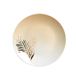 Populaire vente palme d'<span class=keywords><strong>or</strong></span> autocollant assiettes avec des motifs de feuilles pour restaurants - Product Image 1