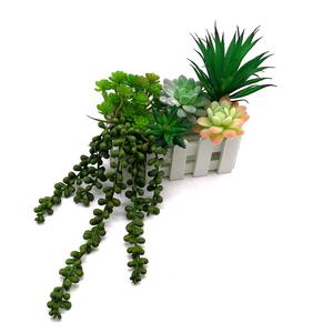 suculentas Artificial colgante regalo de imitación suculentas recoger colgante de cadena de perlas de planta - Product Image 3