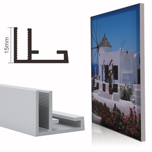 HBMC-15 15Mm Chiều Sâu Quảng Cáo Kinh Doanh Nhôm Đùn <span class=keywords><strong>Led</strong></span> Vải Lightbox Khung Hình - Product Image 1