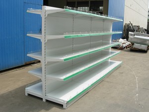 Étagère de présentation Standard <span class=keywords><strong>en</strong></span> aluminium, couleur noire, île Gondola, présentoir <span class=keywords><strong>utilisé</strong></span> dans les magasins et la <span class=keywords><strong>pharmacie</strong></span> pour la vente - Product Image 2