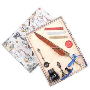 Old fountain pen set fountain pen calligraphy's with Extra 5 pcs Metal nib write ballpoint pens for gift christmas - Product Image 5