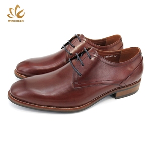2019 China Fuente de la fábrica impermeable marrón vestido de lujo zapatos de cuero para hombres - Product Image 1