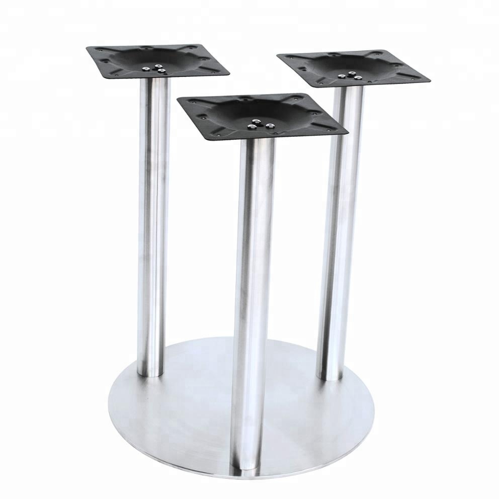 taille adaptee aux besoins du client concise a la maison d'acier inoxydable trois tubes base de table