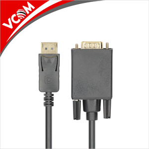 Display Port Convertisseur Noir Nouveau PDD Display Port Mâle vers VGA Mâle RVB D SUB Câble Adaptateur HDTV Connecteurs - Product Image 2