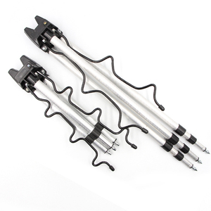 Support de pêche à la <span class=keywords><strong>carpe</strong></span> en aluminium réglable en deux sections de 50 cm, trépied, porte-canne - Product Image 2