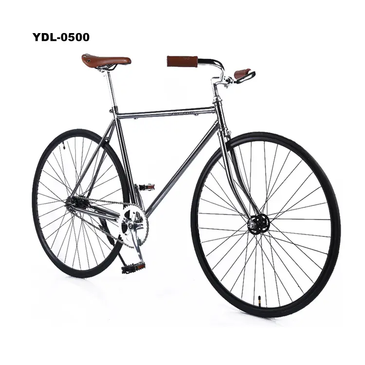 Hızlı drop shipping 26 inç yüksek karbon Çelik Retro bisiklet sabit dişli bisiklet