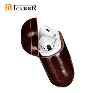 Universel Huile Cire En Cuir Couverture De Conception Sans Fil Écouteur Housse Pour AirPods <span class=keywords><strong>2</strong></span> Cas - Product Image 4