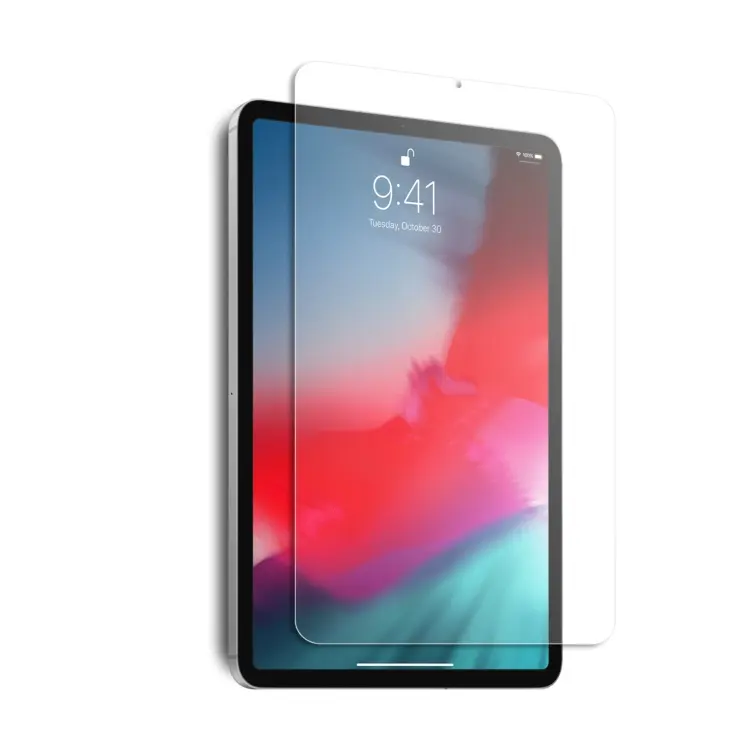 0,2 mm hoher, klarer Anti-Schock-Blau-Lichtschnitt-Anti-Fingerprint-Displayschutz aus gehärtetem Glas für iPad Pro