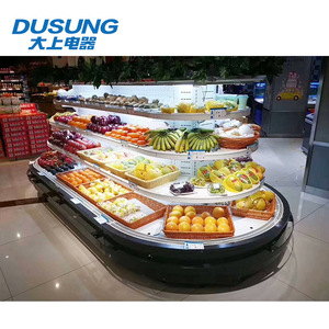 Supermercado de refrigeración semi-vertical <span class=keywords><strong>isla</strong></span> redonda al por menor de congelador - Product Image 4