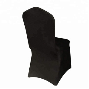 Toptan özelleştirilmiş renk tasarım siyah ziyafet streç sandalye kılıfı Spandex/Polyester Slipcovers sandalye kanat 95x45x45cm için - Product Image 2