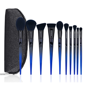 Gradient Cosmetic Brushes Tools Ensemble de pinceaux de maquillage de luxe 10PCS Ombre Face Eyes Brushes - Product Image 3