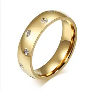 2 Gram Gold crystal wedding men's ring for men