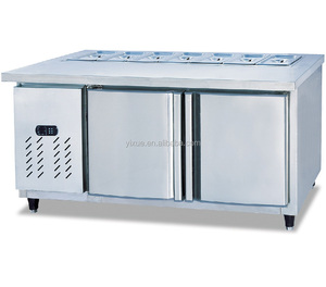 Deux portes table <span class=keywords><strong>saladette</strong></span> réfrigérée de <span class=keywords><strong>comptoir</strong></span>/salade sandwich compteur - Product Image 4