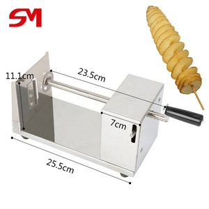 <span class=keywords><strong>Cortador</strong></span> de <span class=keywords><strong>Papas</strong></span> Fritas en Espiral de Acero Inoxidable de Alta Eficiencia con Opciones Manuales y Eléctricas, Vida Útil de 10 Años - Product Image 2