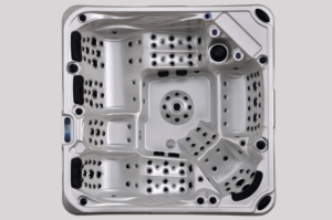 Jacuzzi Exterior Independiente Moderno Rectangular para 7 Personas, 2400x2400, con Drenaje, Modelo JCS-16A - Product Image 2