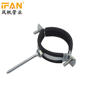 Nhà máy Bán Buôn Cast Giá Rẻ Sắt Ống Kẹp Móc Cao Su Lót Kẹp Clips cho HDPE PPR <span class=keywords><strong>PVC</strong></span> Ống - Product Image 4