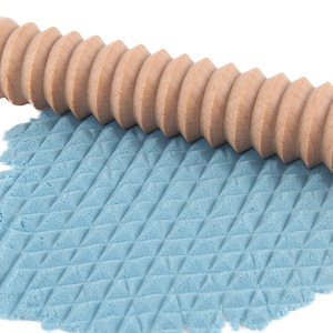 Biểu Tượng Tùy Chỉnh Xoắn Ốc Khắc Nhà Bếp Công Cụ Nướng Pháp Bột Pastry Kẹo Ngọt Cookie Pastry Dập Nổi Kết Cấu Bằng Gỗ Cán <span class=keywords><strong>Pin</strong></span> - Product Image 2