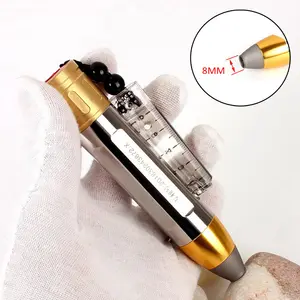 8MM Head White Yellow light Jade Flashlight LED Jewelry Gemstone Torch w/ Ruler