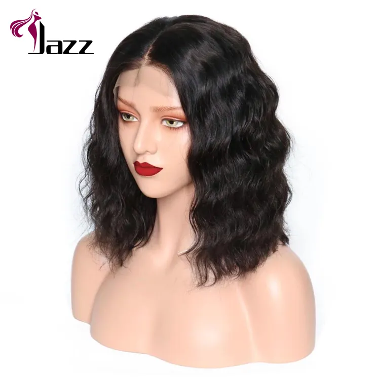 Wholesale Wavy Short Bob Wigs Lace Front Human Hair Wigs For Black Women Pre Plucked Remy Hair Wigs With Baby Hair