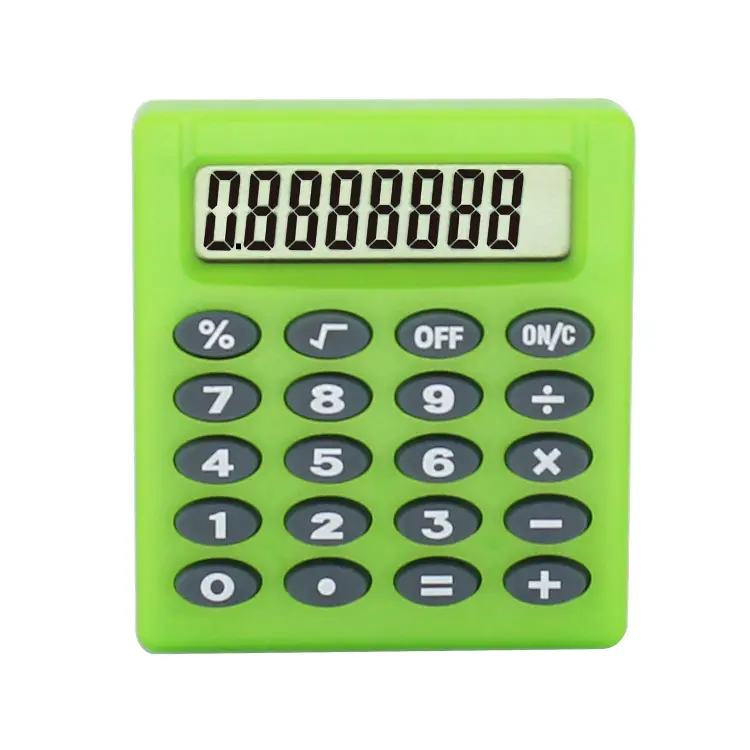 Nieuwe Producten Elektronische Gift 8 Cijfers Mini Pocket Size Kleurrijke Calculator Voor Kids