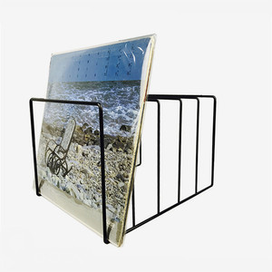New Release White Color Painted Vinyl <strong>Record</strong> Shelf <strong>Holder</strong> for Lp Phono Turntable Display Rack - Product Image 6