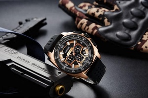 Oficial Megir reloj 2056 modelo grande reloj de lujo para hombre casual - Product Image 4