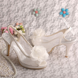 Scarpe in tessuto alla moda <span class=keywords><strong>Venus</strong></span> Lure con fiore bianco - Product Image 4
