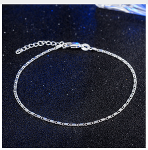 Semplice Sottile Oro <span class=keywords><strong>Argento</strong></span> di Colore Della Catena del Calzino Delle Donne Piccolo Braccialetto Alla Caviglia Sandalo A Piedi Nudi Gioielli Piede Spiaggia - Product Image 2