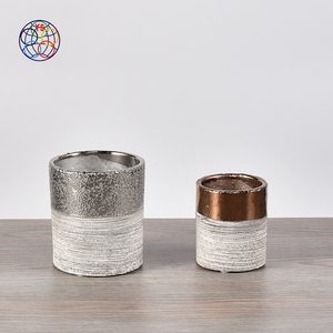 <span class=keywords><strong>pas</strong></span> cher argent plaqué or décor à la maison succulentes pot/décoration de mariage en céramique pots pour <span class=keywords><strong>plantes</strong></span> d'intérieur - Product Image 1