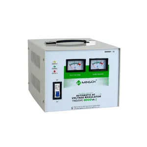 Estabilizador de voltaje monofásico Svc, 1000 vatios, 1kva, 1.5kva, 2000W, relé o Servo, regulador de voltaje automático Avr 2KW