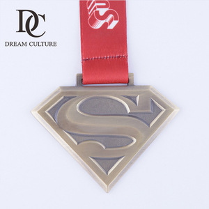 Personalizada de alta calidad de metal caliente de la venta <span class=keywords><strong>superman</strong></span> recuerdo hecho de aleación de zinc de la medalla - Product Image 1