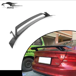 TTS Style Carbon Fiber Auto Rear Trunk Spoiler for Audi 2010-2014 A7 S7 RS7