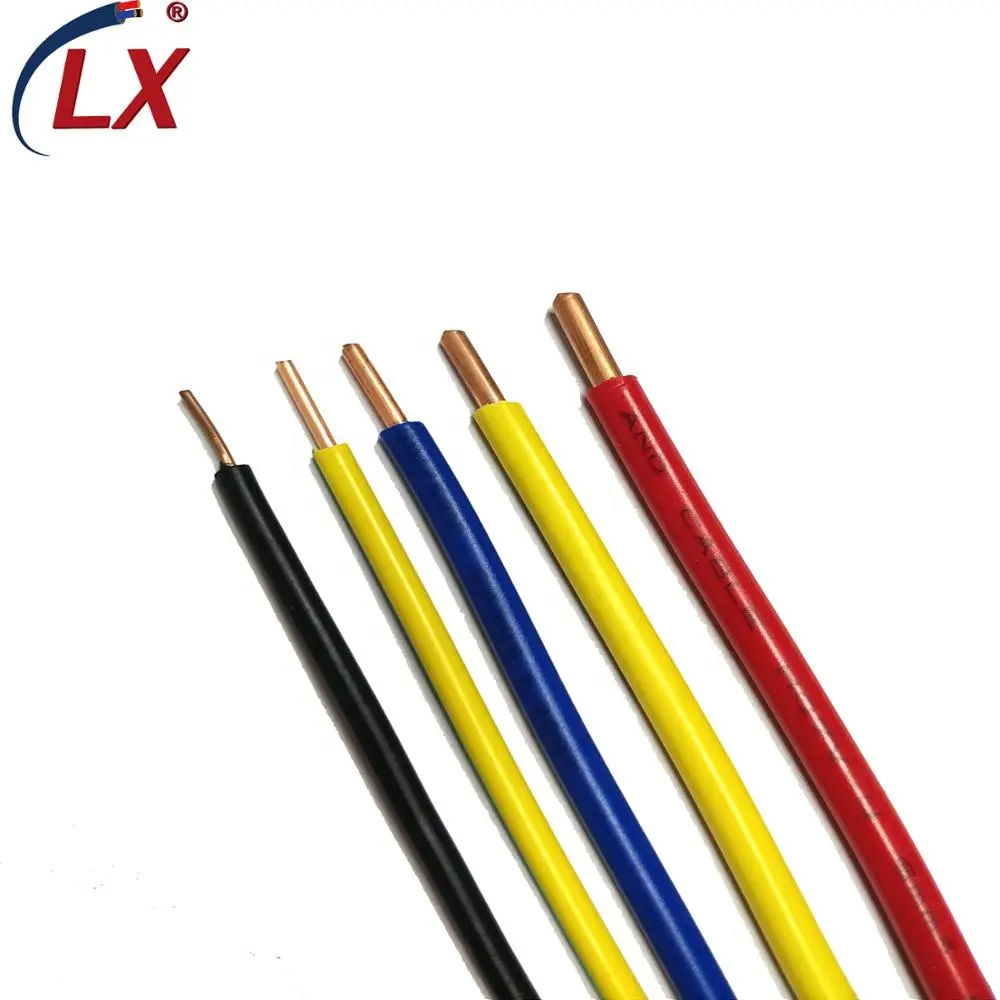 Solid Bare Copper Conductor 1.5mm 4mm2 PVC insulated Electric Electrical Cable Wire For House Building Wiring H07V-U