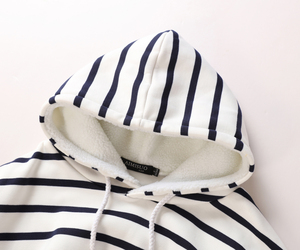 De alta calidad en blanco y negro a rayas de manga larga casual <span class=keywords><strong>sudadera</strong></span> de <span class=keywords><strong>chica</strong></span> - Product Image 3