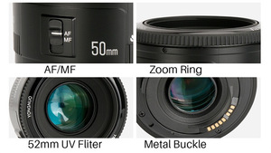 Objectif autofocus à grande ouverture YONGNUO YN50mm F1.8 II pour Canon, effet bokeh, objectif d'appareil photo pour Canon <span class=keywords><strong>EOS</strong></span> <span class=keywords><strong>70D</strong></span> 5D2 5D3 600D DSLR - Product Image 3