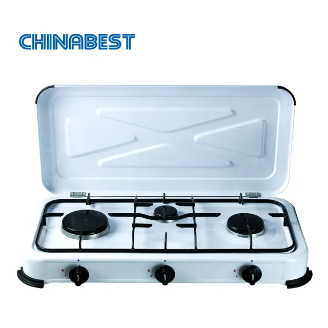 Vatti Chinabest CE Disetujui BG03BSM 3 Pembakar LPG/NG Kompor Gas Kemah Luar Ruangan Portabel