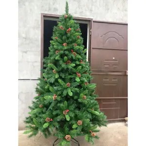 Gran oferta 2024 agujas de pino artificiales de plástico árbol de Navidad