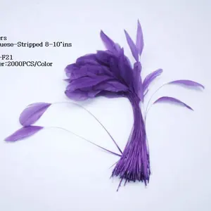 millinery supplies stripped coque feather