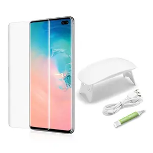 UV nano líquido Pantalla Completa 3d curvo de vidrio templado para samsung galaxy s10 e protector de pantalla