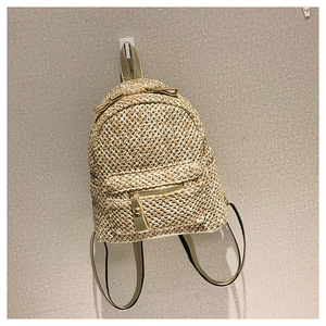 2019 Venta caliente de moda de las mujeres, mini pu ganchillo paja mochila - Product Image 6