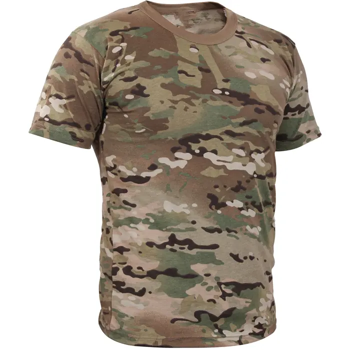 100% Cotton Camouflage Combat T-shirt