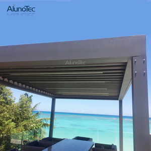 Pergola de dinde en gros en aluminium de grande taille sur la terrasse avec des persiennes ajustables - Product Image 1