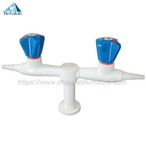 प्रयोगशाला सामान डबल सिर गैस नल/बेंच-शीर्ष गैस मुर्गा/पीतल गैस वाल्व - Product Image 3