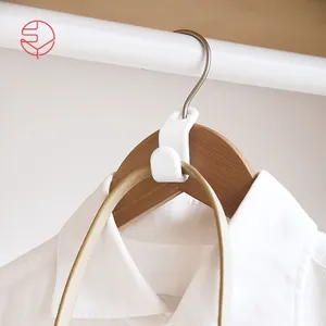 Shimoyama gancho fixador para cabides de roupas, branco e plástico