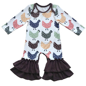 Venta al por mayor boutique ropa de bebé otoño rayas de manga larga mameluco leopardo mexicano sarape mameluco - Product Image 5
