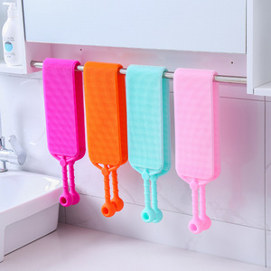 Molle Del <span class=keywords><strong>Silicone</strong></span> Spazzola per il Corpo Corpo Bagno di Lavaggio Doccia Guanto Esfoliante La Pelle SPA Massaggio Scrubber Detergente - Product Image 1