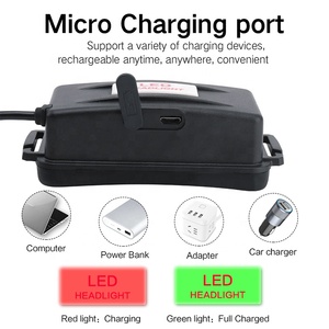 BORUiT RJ-3000 <span class=keywords><strong>faro</strong></span> alta potencia 3 unids LED faros 4 modo caza la cabeza <span class=keywords><strong>al</strong></span> aire libre de la lámpara de iluminación - Product Image 6