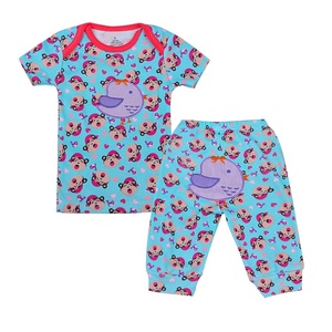 <span class=keywords><strong>Maman</strong></span> D'assurance Qualité 100% Coton Belle Bande Dessinée Nouveau-Né Bébé Ensemble Avec T-shirt Pantalon - Product Image 4
