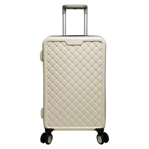 Custom Hardside Luggage with Woven Weave Design